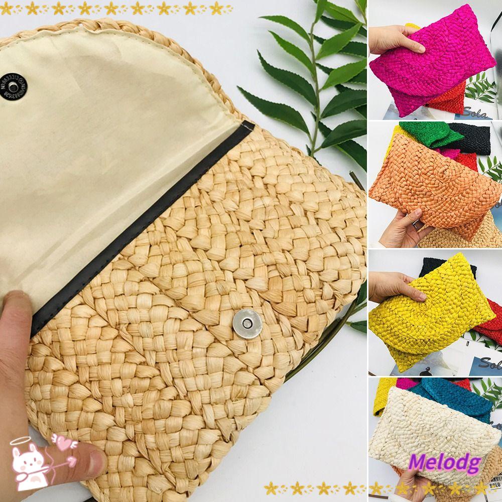 Túi Xách Phối Lông Đan Tay Kiểu Phong Thư Thời Trang