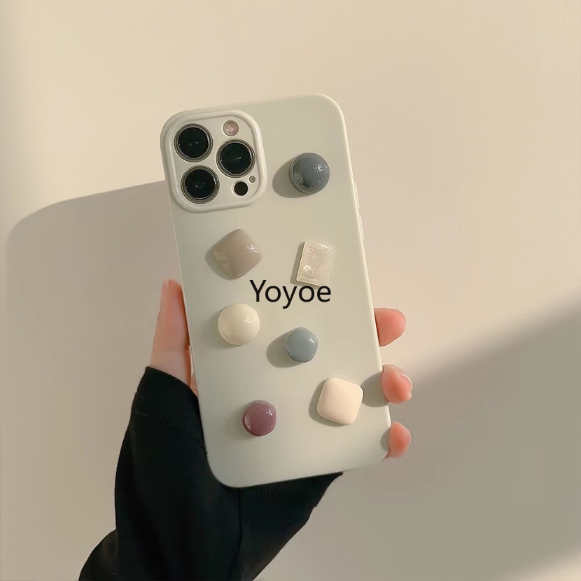 Ốp Điện Thoại Silicone Mềm Chống Sốc Đính Đá 3D Cho IPhone 14 11 12 13 Pro Max 7 8 14 Plus