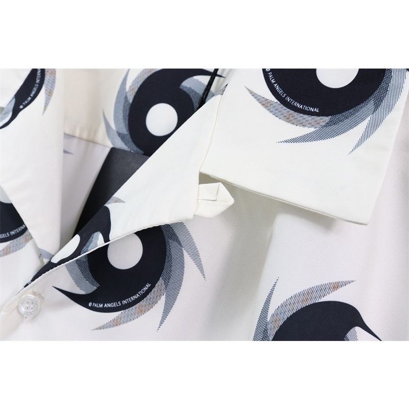 Áo Thun In Chữ Palm Angels &amp; Phong Cách unisex Thoải Mái Cá Tính