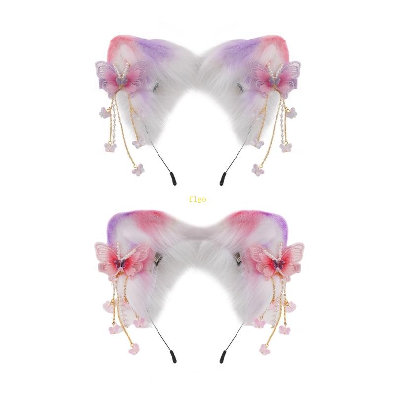 Flgo Băng Đô Tai Mèo Dễ Thương Dùng Rửa Mặt / Trang Trí Lễ Hội