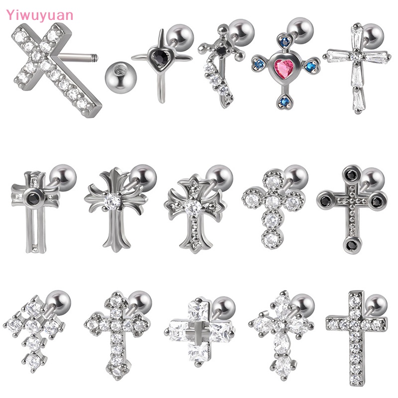 1 Khuyên Tai Xoắn Ốc Đính Đá Zircon Mới