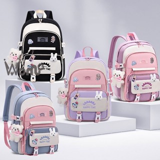 Ba Lô Học Sinh Trung Học Dễ Thương Phong Cách Hàn Quốc Dành Cho Nữ Lớp 3 Đến 5 Và Lớp 6