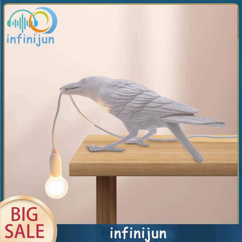 Đèn Để Bàn E14 E14 Hình Chim May Mắn Phích Cắm US EU Bằng Nhựa Resin