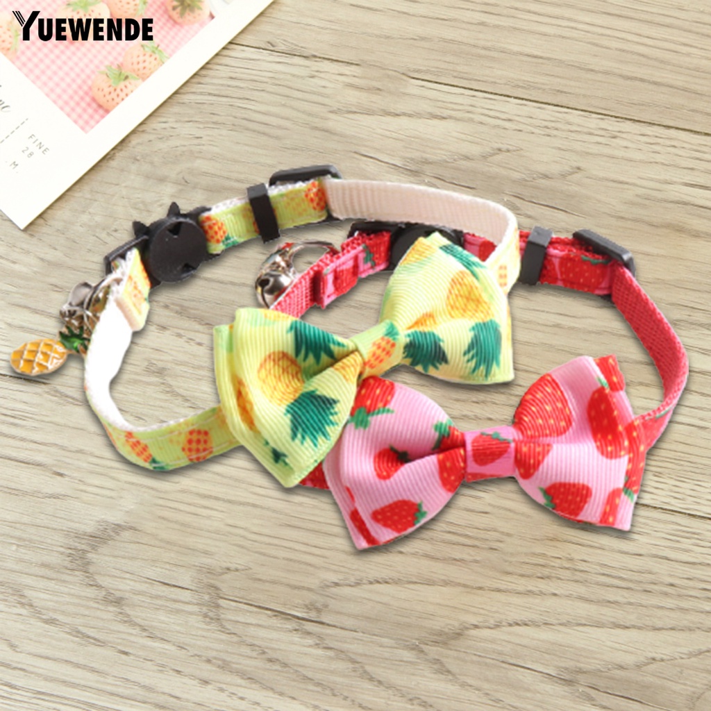 Vòng Cổ Gắn Nơ Thân Thiện Với Da Có Thể Tháo Rời Cho Thú Cưng