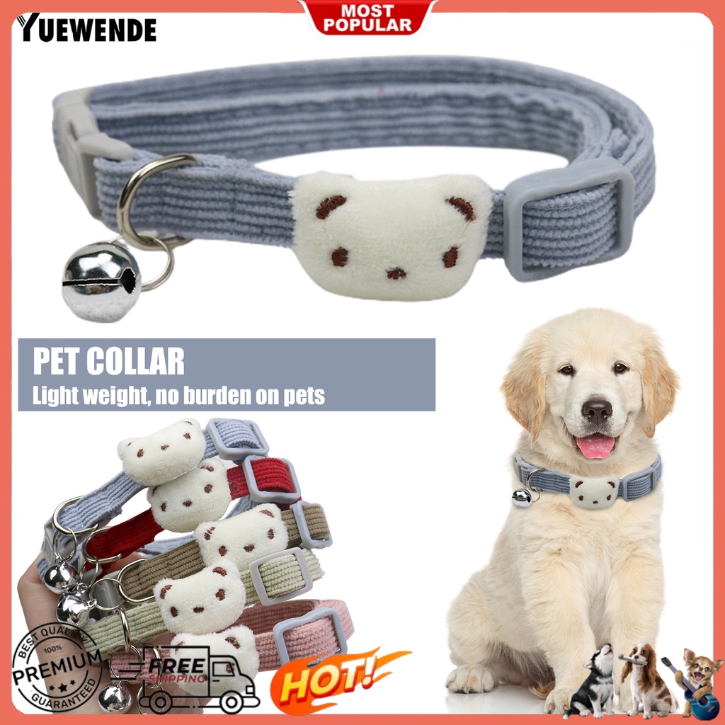 Vòng Cổ Co Giãn Thoáng Khí Gắn Chuông Thời Trang Cho Thú Cưng