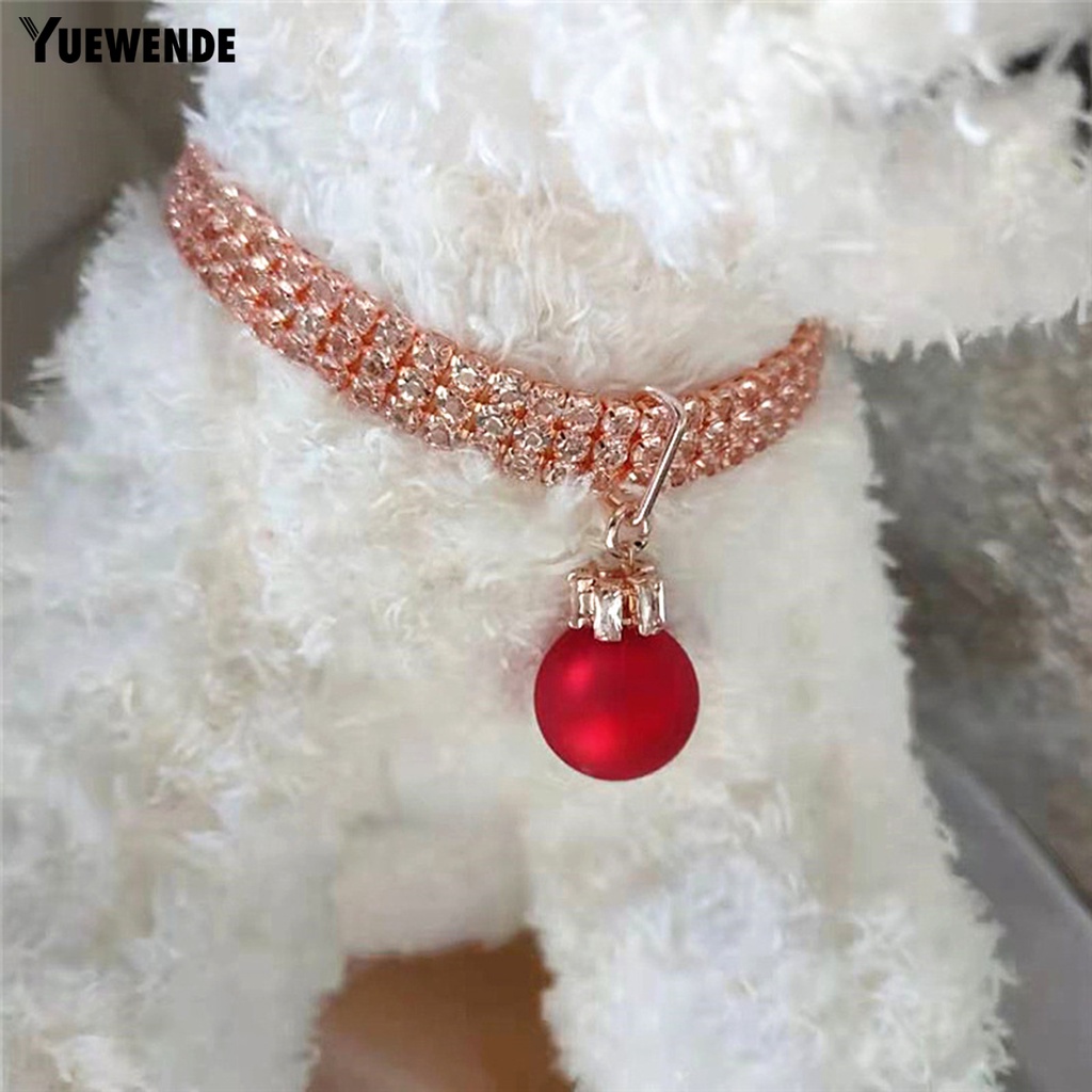 Vòng Cổ Thoáng Khí Đính Đá Lấp Lánh Dành Cho Thú Cưng YQ.E
