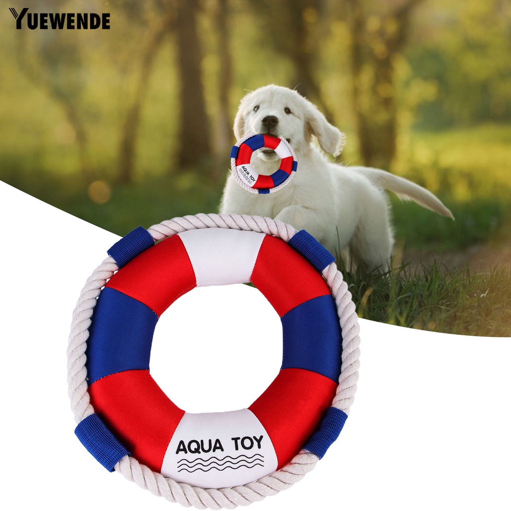 Yq.e Đồ Chơi Vòng Bơi Cotton Chống Cắn Làm Sạch Răng Cỡ Vừa Và Lớn Có Âm Thanh Dành Cho Cún Cưng