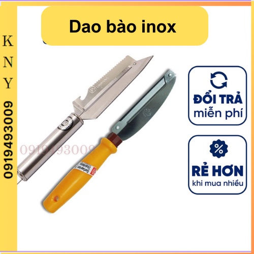 Dao bào inox 21cm, dao bào Thái Lan 22cm cán vàng đa năng, chất liệu inox bền đẹp, độ sắc bén cao của gia dụng KNY SHOP