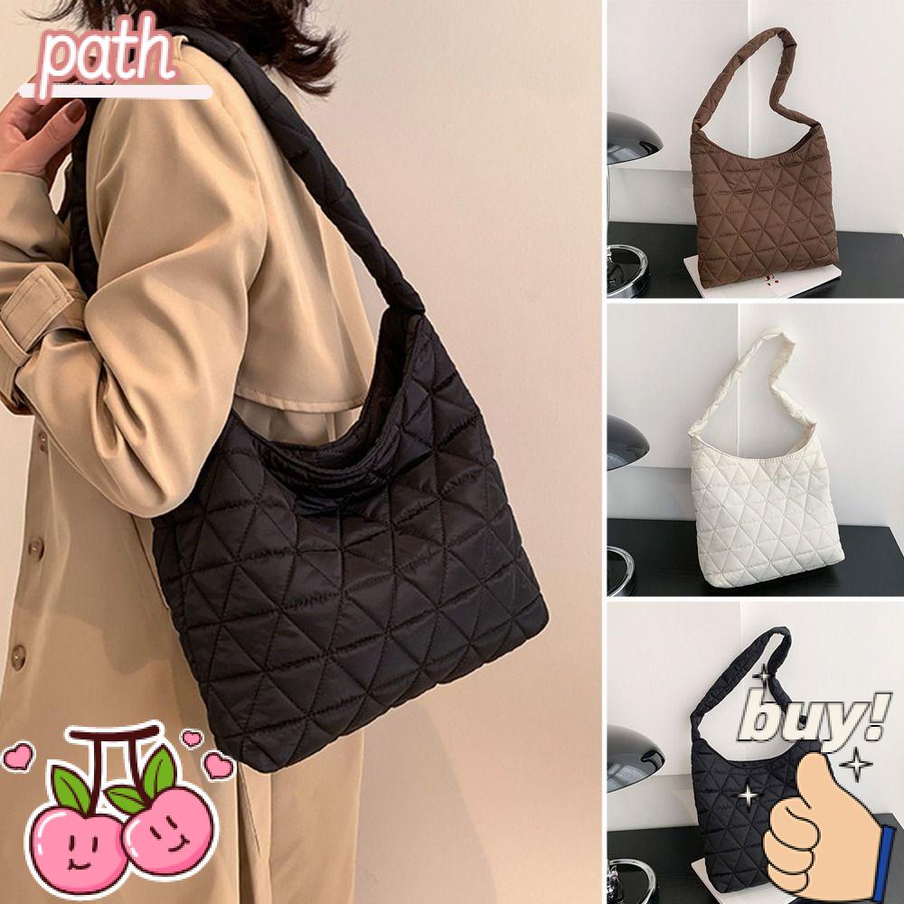 Túi Tote Đeo Vai Hình Vuông Màu Sắc Trơn Sức Chứa Lớn Thời Trang Mùa Đông