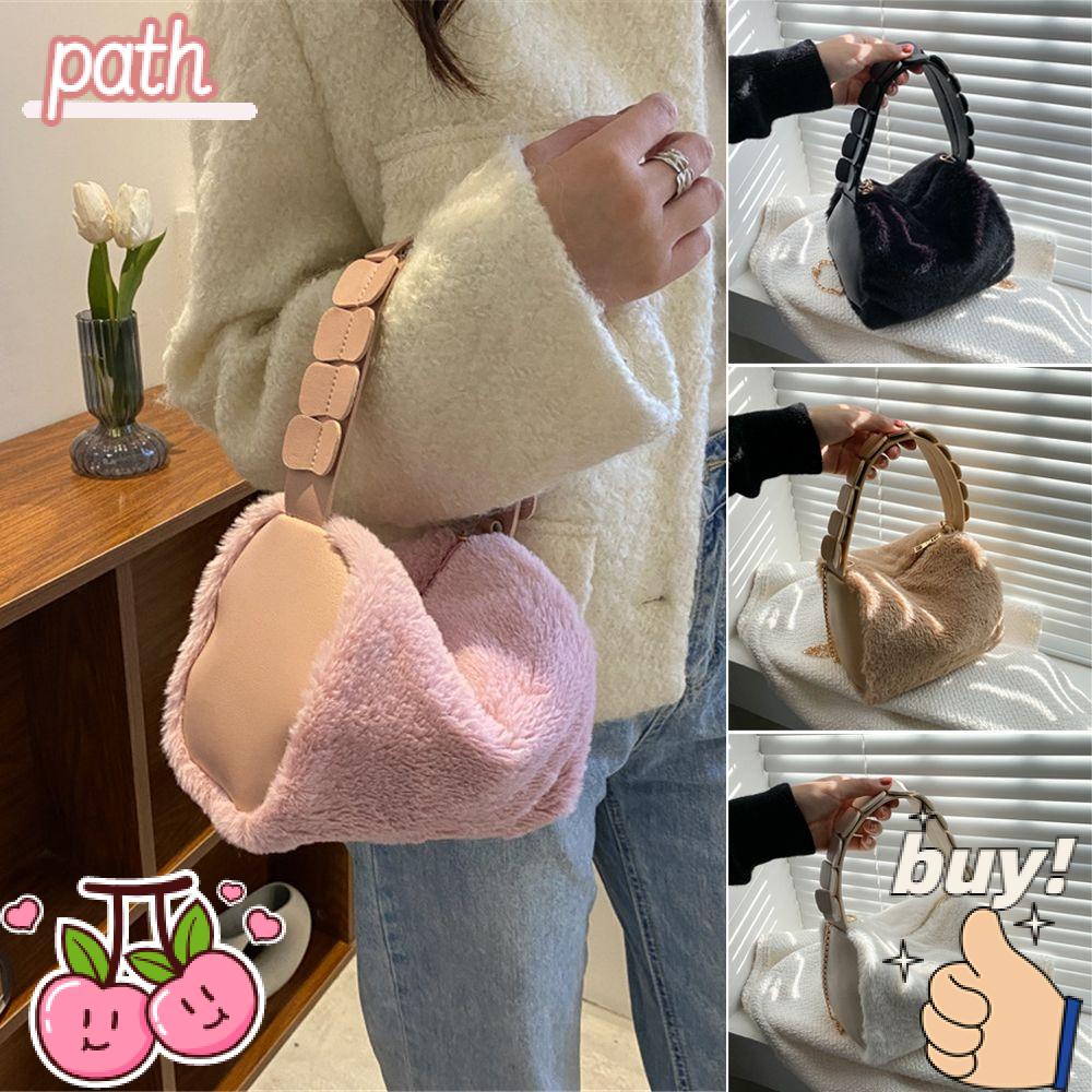 Túi Đeo Chéo Phủ Lông Cỡ Lớn Thời Trang Thu Đông Xinh Xắn Cho Nữ