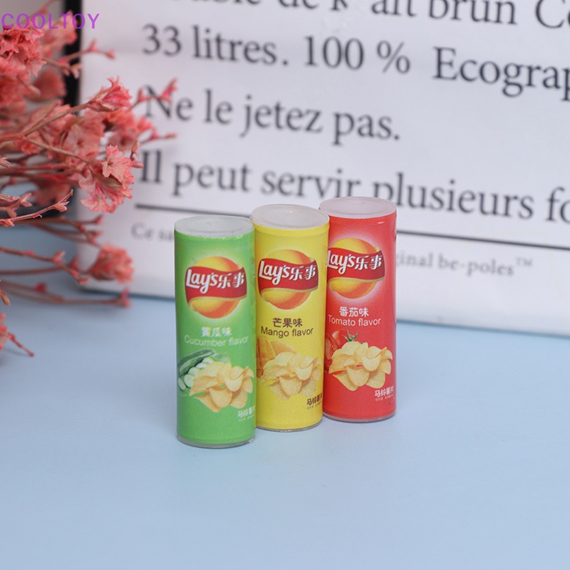 Set 3 Chai Khoai Tây Chiên Đồ Chơi Búp Bê Cỡ 1 / 12