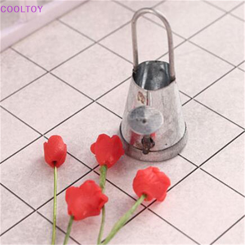 Bình Tưới Cây Mini Bằng Kim Loại Tỉ Lệ 1 / 12 Trang Trí Nhà Búp Bê