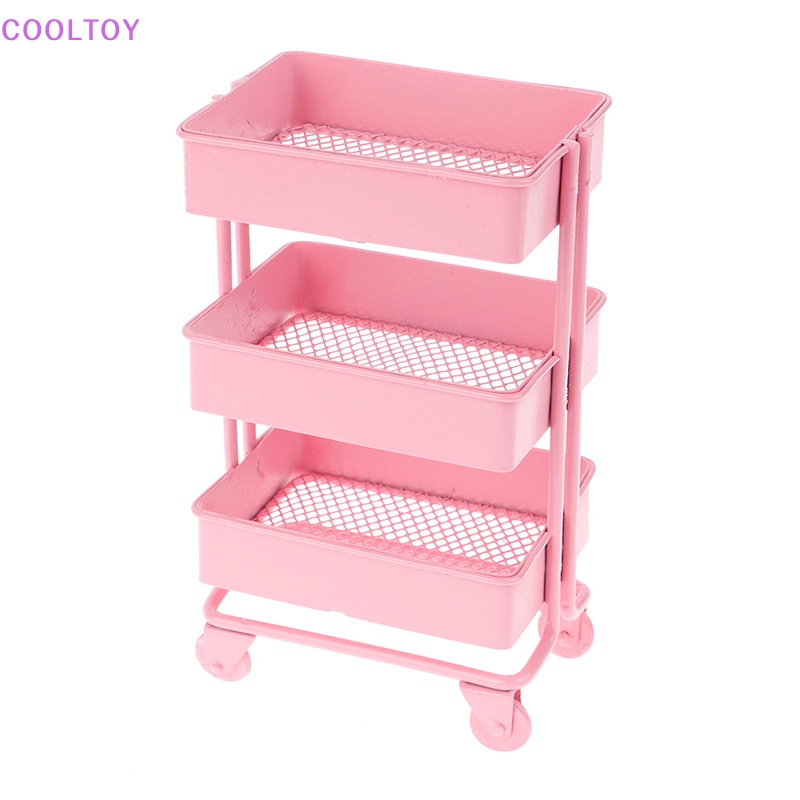 Kệ Để Đồ Có Bánh Xe Tỉ Lệ 1: 12 Trang Trí Nhà Búp Bê