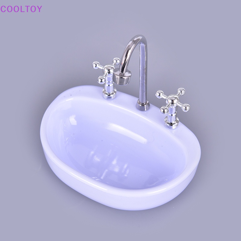 Bồn Rửa Mini Dễ Thương Cho Nhà Búp Bê Tỉ Lệ 1 / 12