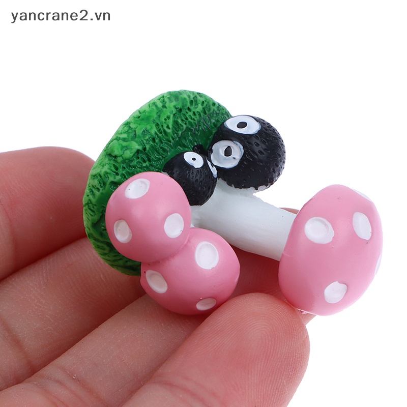 Đồ trang trí Nấm Hoạt Hình Mini Bằng Nhựa Resin {yancrane2.vn} Trang Trí Thủ Công