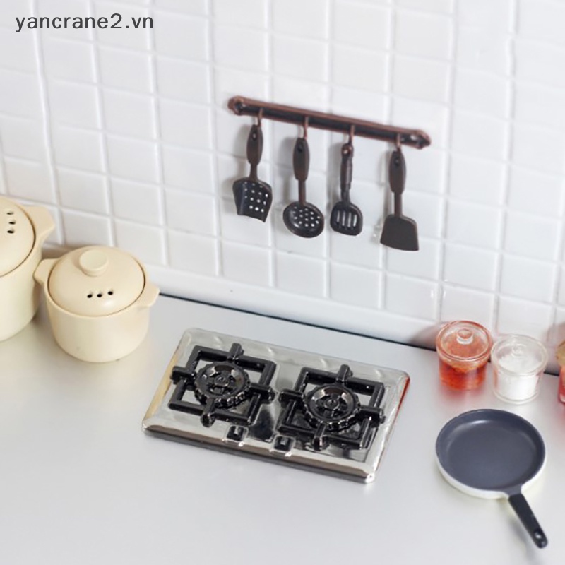 1 Bếp gas Đôi mini Đồ Chơi Trang Trí Nhà Búp Bê yancrane2.vn