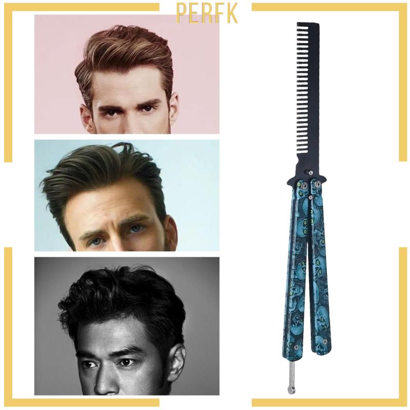 Lược Chải Đầu Bằng Thép Không Gỉ Có Thể Gấp Gọn Tiện Dụng