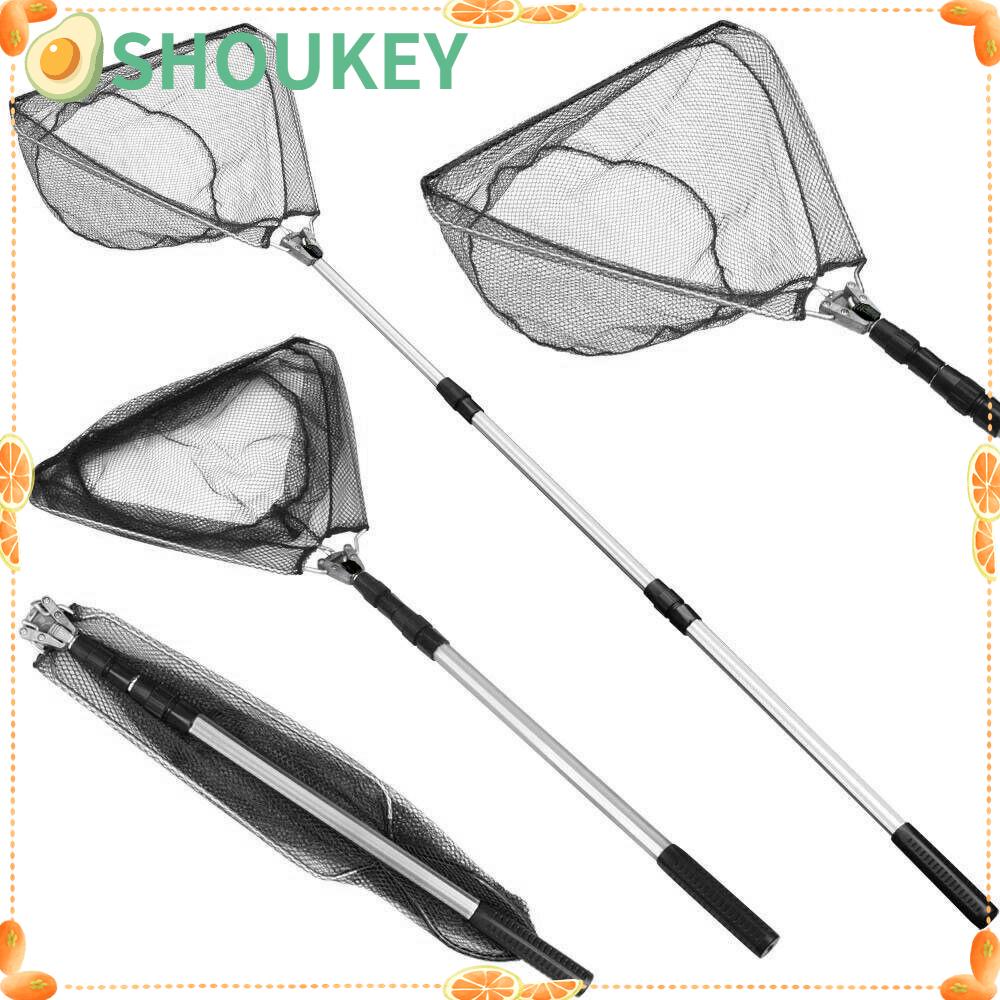 Lưới Đánh Cá Cán Dài 180cm Có Thể Gấp Gọn Tiện Dụng