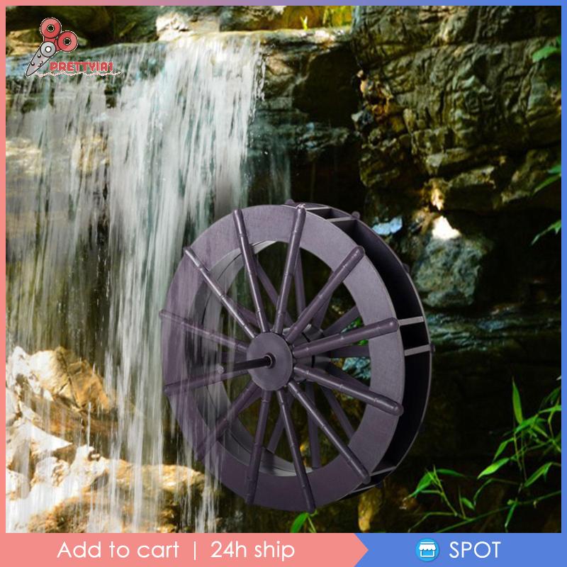 [Prettyia1] Mô Hình Bánh Xe Xoay Đài Phun Nước Phong Thủy Tự Làm