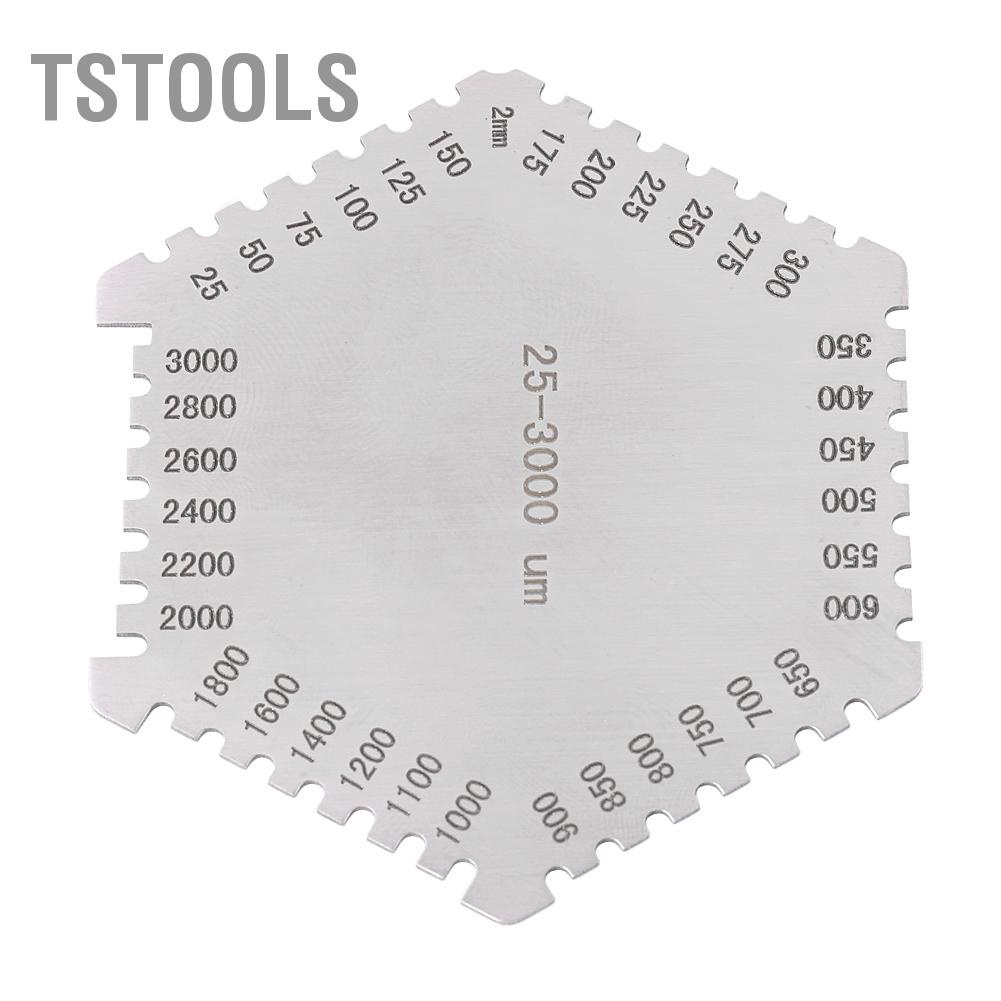 TSTOOLS Máy đo độ dày màng ướt bằng thép không gỉ có chính xác cao 25-3000um