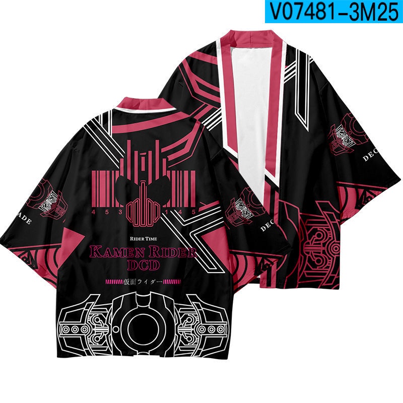 Áo Khoác kimono Nhật Bản Dáng Rộng Tay Lửng Hóa Trang Nhân Vật kamen rider zi-o Thời Trang harajuku vintage Cỡ s-4xl