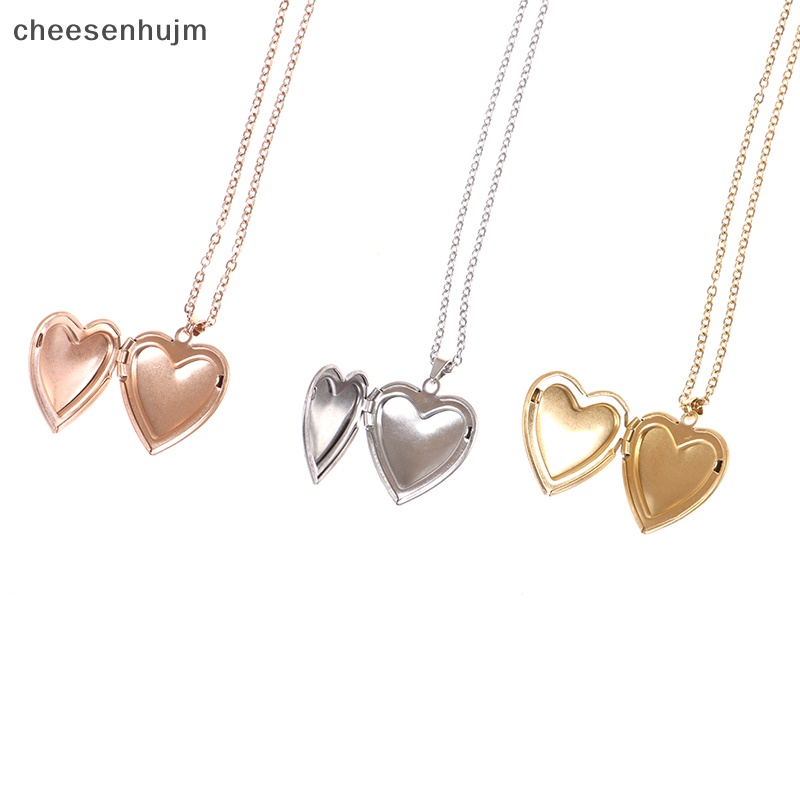 Vòng cổ Mặt Khung Ảnh Mở Hình Trái Tim Cho Nam &amp; Nữ