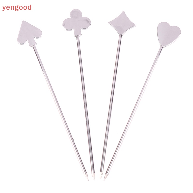 1 Que Xiên Bằng Thép Không Gỉ Làm Cocktail