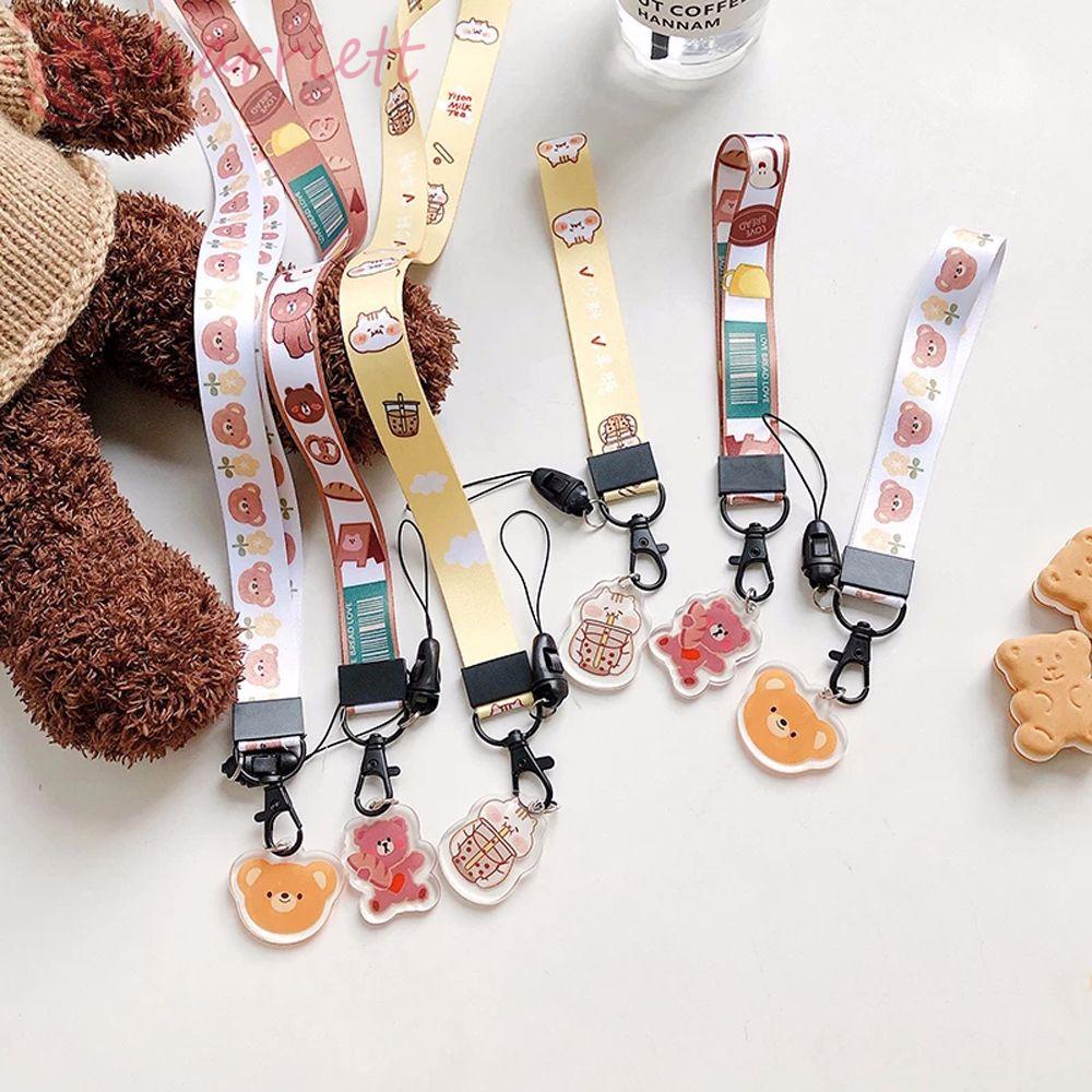 Dây Đeo Cổ Bằng Cotton Chất Lượng Cao Họa Tiết Hoạt Hình Cho Điện Thoại