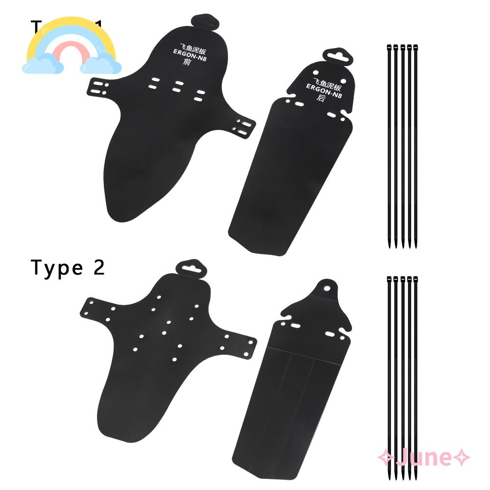 Bộ 2 Tấm Chắn Bùn Trước Sau Bằng Nhựa Cho Xe Đạp