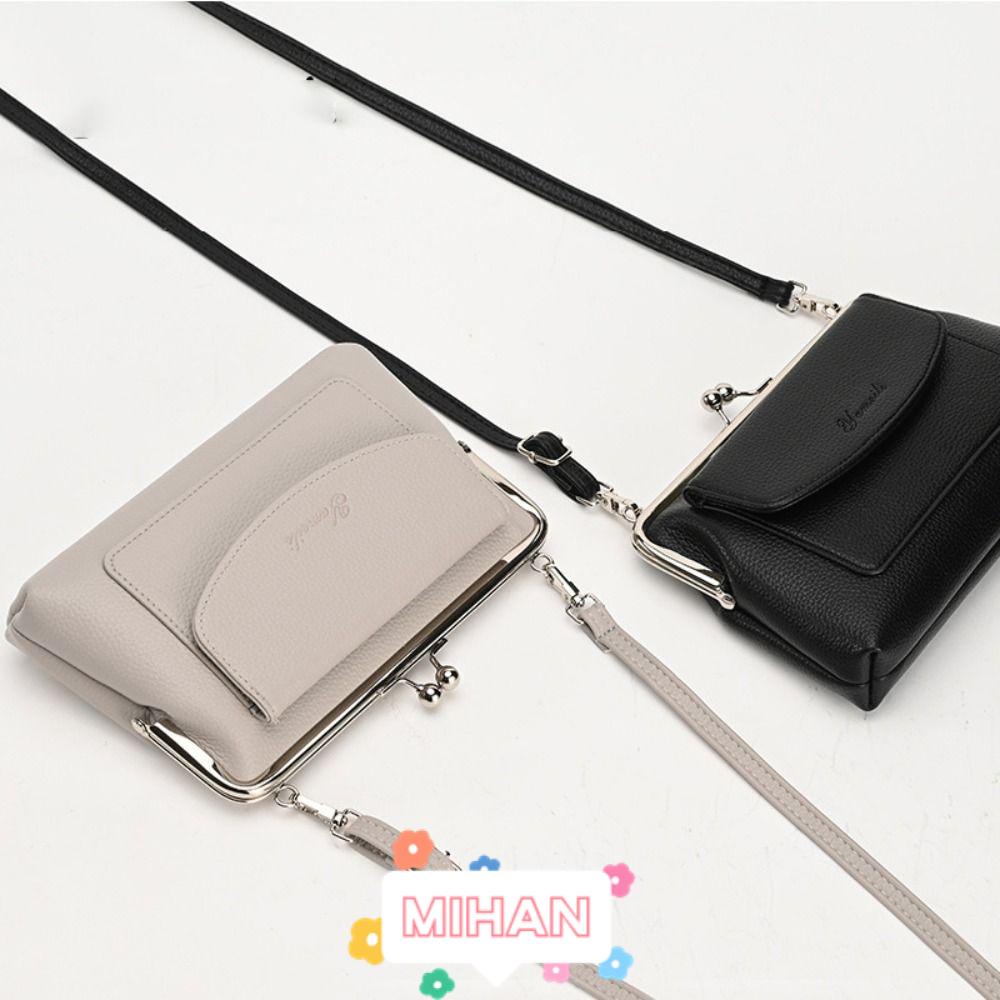 Túi Đeo Chéo Da PU Màu Trơn Dáng Vuông MIHAN1 2023 Thời Trang Dự Tiệc Cho Bạn Gái
