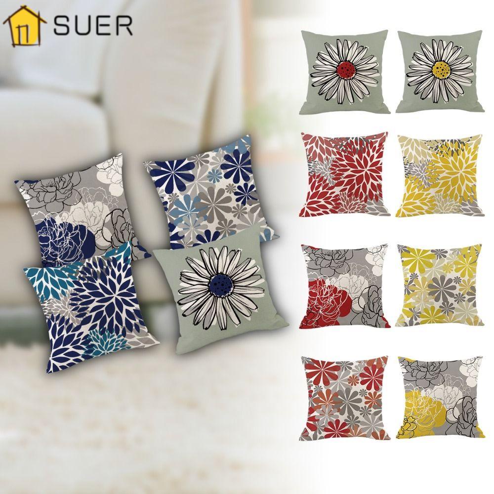 Bộ 4 Vỏ Gối Chống Thấm Nước Đơn Giản Trang Trí Sân Vườn