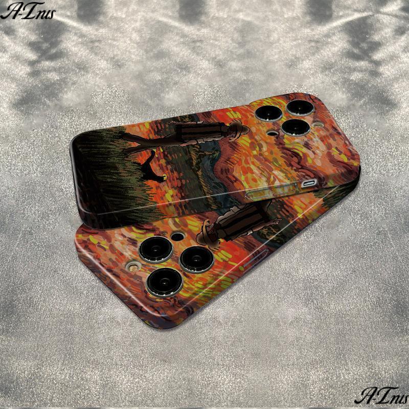 Ốp Điện Thoại Chống Sốc Họa Tiết Tranh Vẽ Van Gogh Đơn Giản Dành Cho Iphone 1211 14 Pro 78 13 Max 6S plus 8B3V