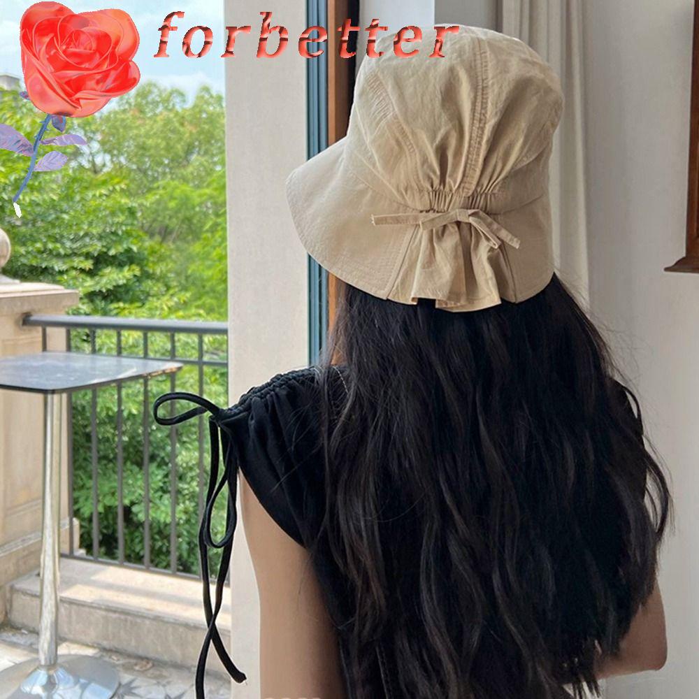 Nón Tai Bèo Chống Nắng Đính Nơ Đơn Giản Thời Trang Mùa Hè Cho Nữ