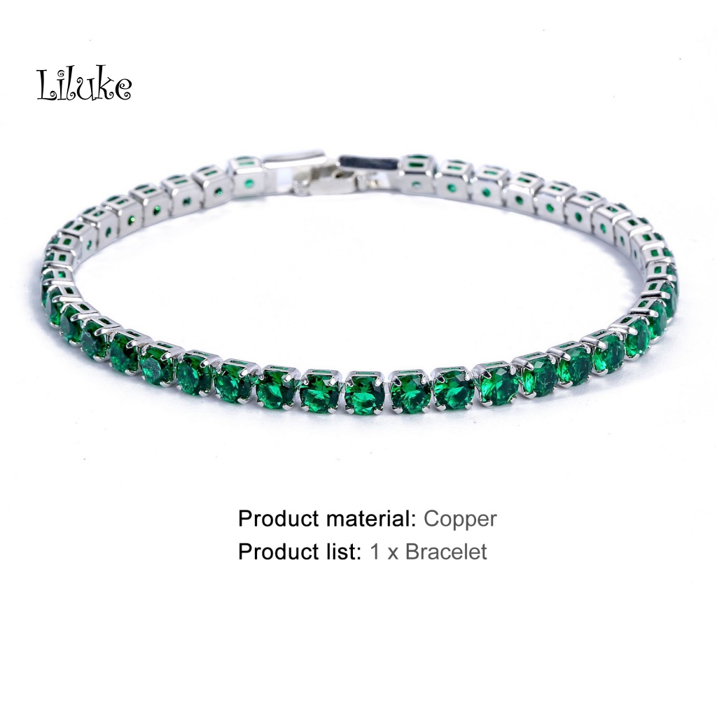 Vòng Tay Hợp Kim Mạ Vàng Trang Trí Đá Nhiều Màu Sắc Đính Đá Xinh Xắn Cho Nữ