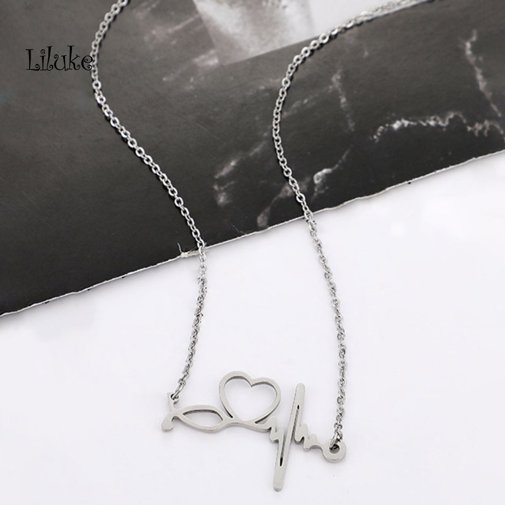 Vòng cổ Hợp Kim Trang Trí Trái Tim Dễ Thương Cho Nữ