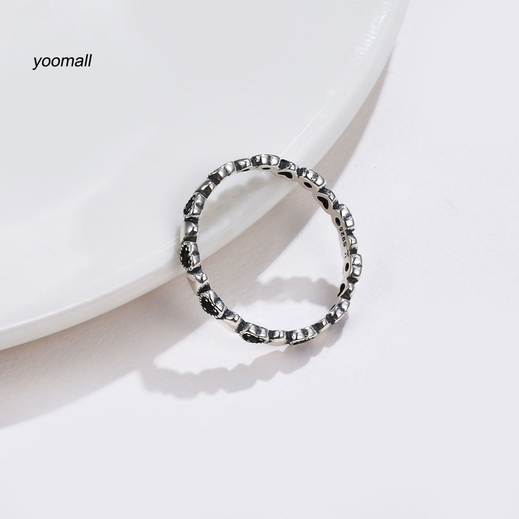 Nhẫn Hình Trái Tim Đính Đá Zircon Thời Trang