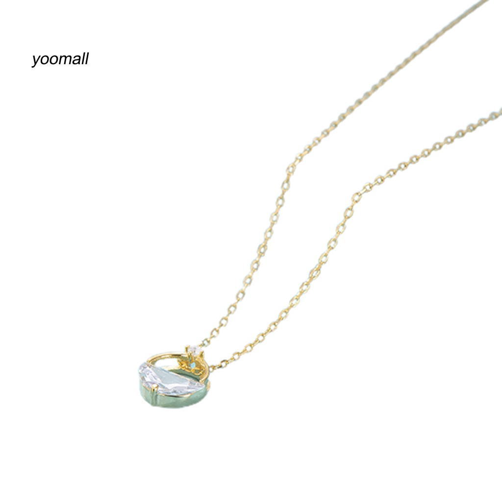 Vòng cổ Mạ Bạc Mặt Hình Giọt Nước Thanh Lịch Cho Nữ