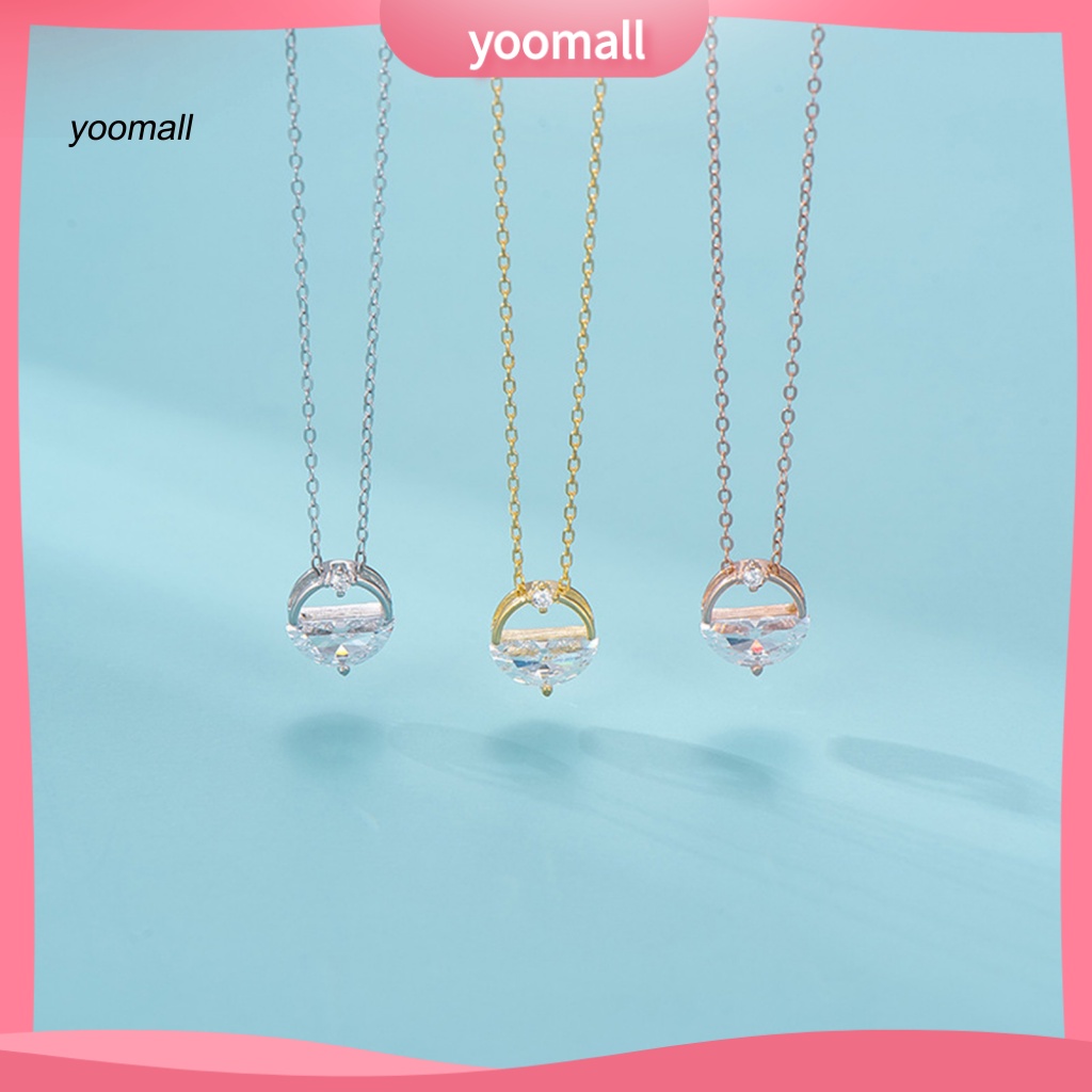 Vòng cổ Mạ Bạc Mặt Hình Giọt Nước Thanh Lịch Cho Nữ