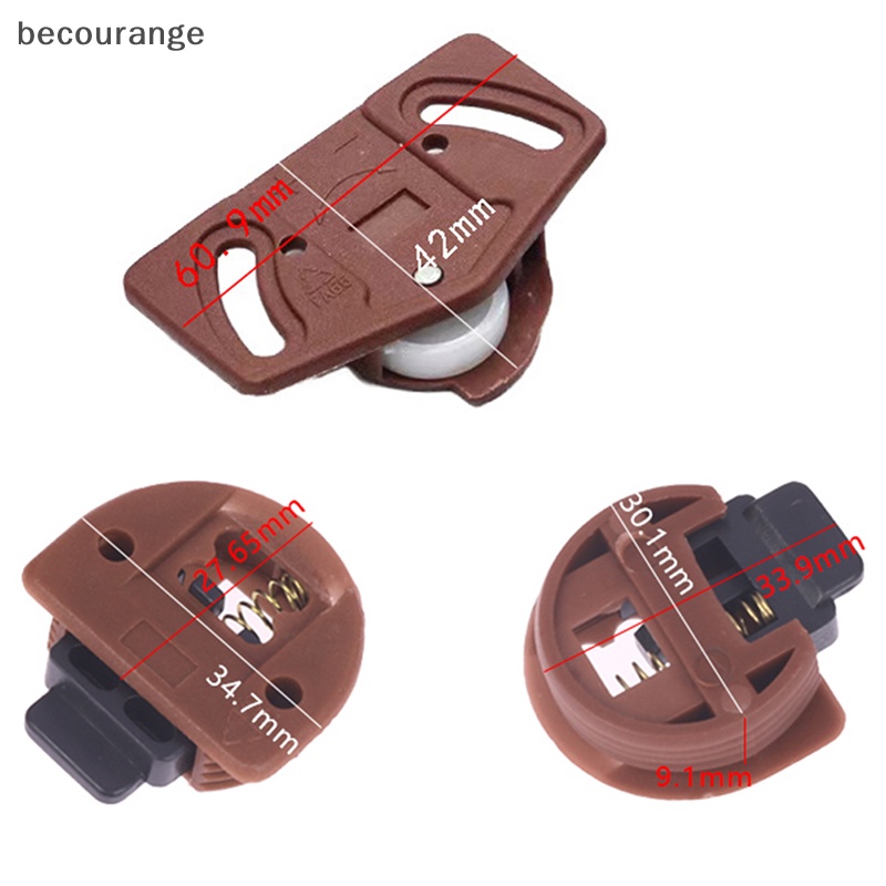 Bộ 4 Cặp Bánh Xe Lăn Bằng ABS Dùng Cho Tủ Quần Áo / Đồ Nội Thất