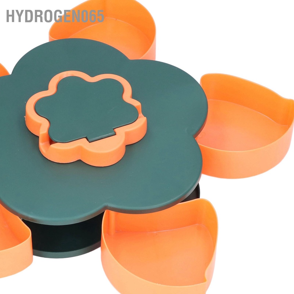 Hydrogen065 Khay phục vụ đồ ăn nhẹ Đa chức năng Dung tích lớn Hình hoa Hộp đựng kẹo hạt cho gia đình