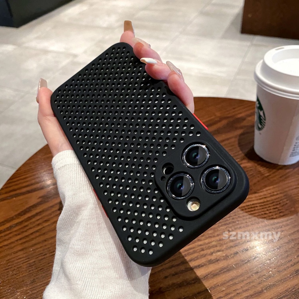 Ốp Điện Thoại Silicone Mềm Thoáng Khí Màu Kẹo Cho Iphone 14 13 12 Pro Max 11