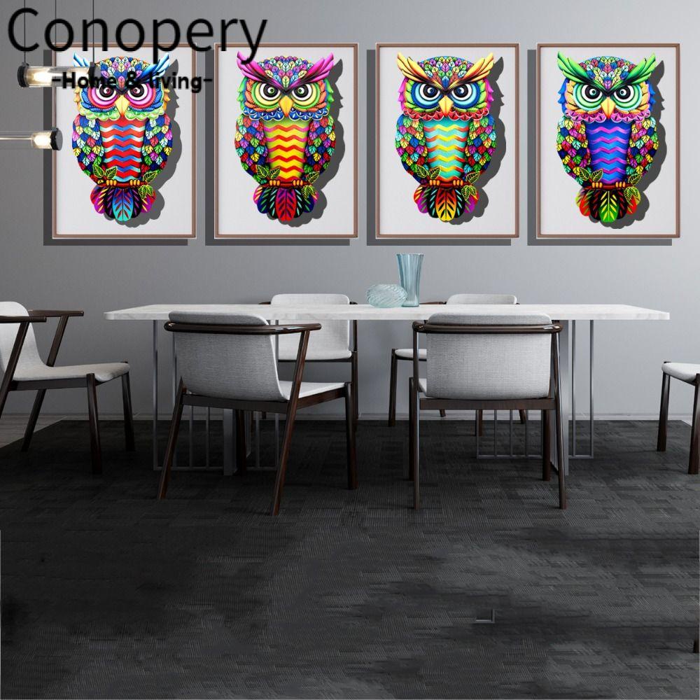 CONOPERY Cú Kim Loại Treo Tường Trang Trí Sân Vườn