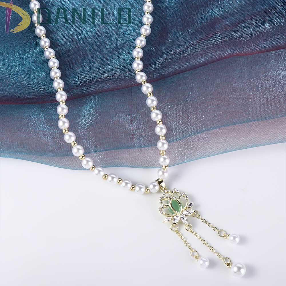 Vòng cổ Hợp Kim Y2k Đính Tua Rua Thời Trang