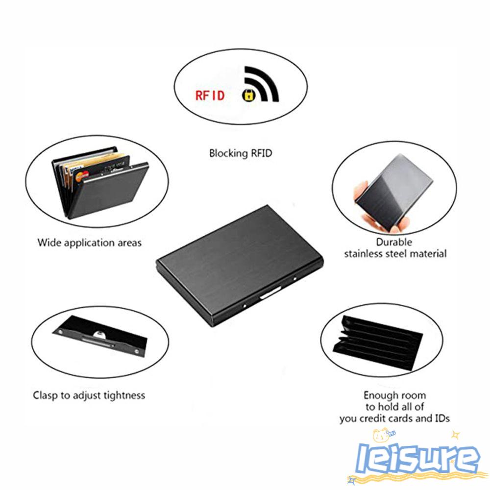 Hộp Đựng Thẻ Bằng Thép Không Gỉ Chống Khử Trùng Tiện Dụng Cho Nam Và Nữ