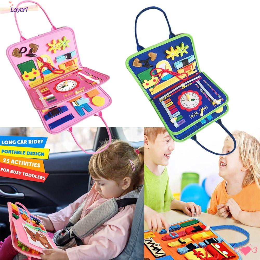 LAYOR1 Layor1 Đồ Chơi Bảng Busy DIY Có Các Kỹ Năng Thay Đồ Cho Bé