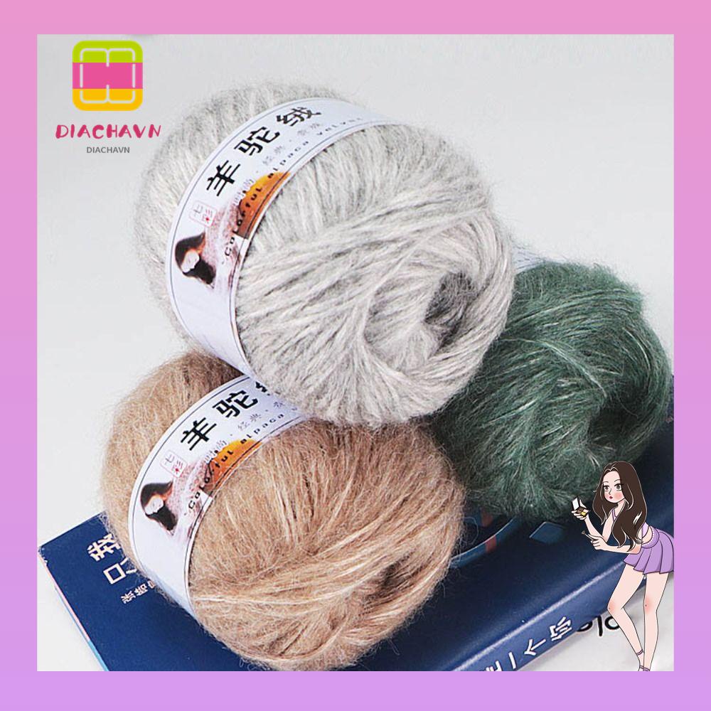 DIACHAVN Cuộn Len Đan Khăn Choàng DIY Hình Lạc Đà Alpaca
