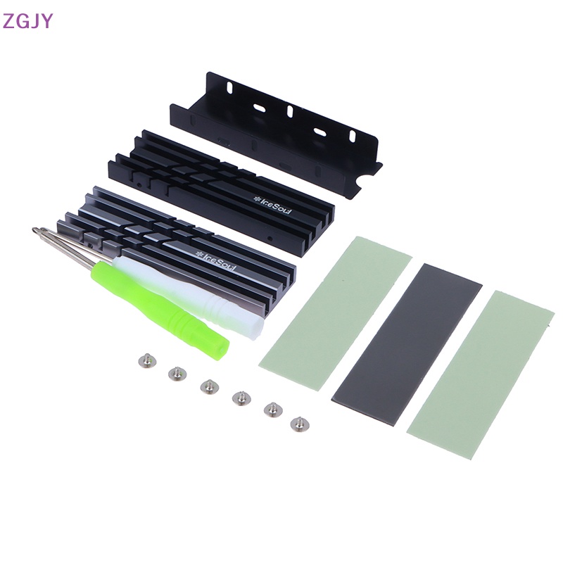 Bộ Tản Nhiệt Ổ Cứng SSD M.2 M2 2280 Siêu Mỏng Bằng Nhôm Với Đệm Silicon Tản Nhiệt Mới