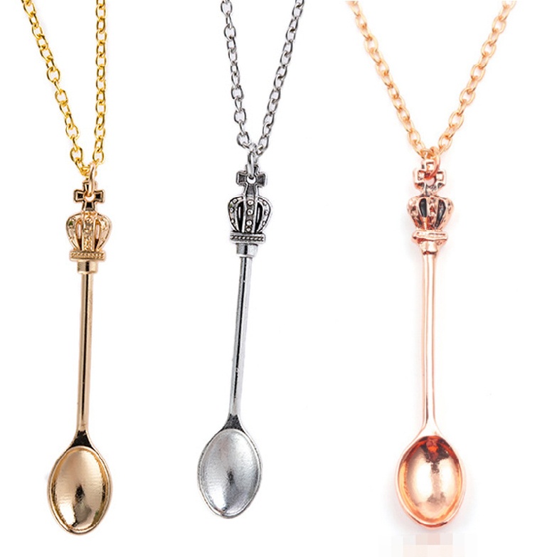 New Mini Spoon Scoop K Bump Shovel Necklace Coke Festival Pendant Tea Party