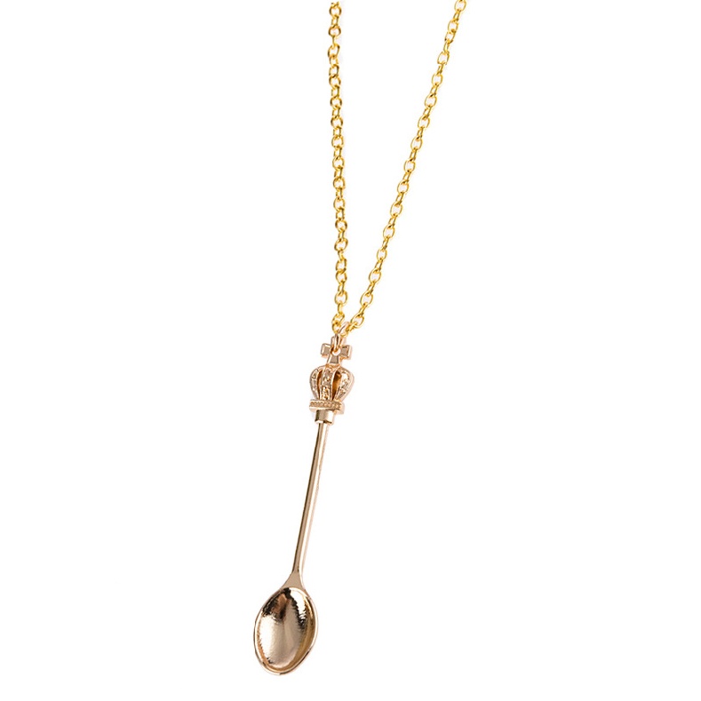New Mini Spoon Scoop K Bump Shovel Necklace Coke Festival Pendant Tea Party