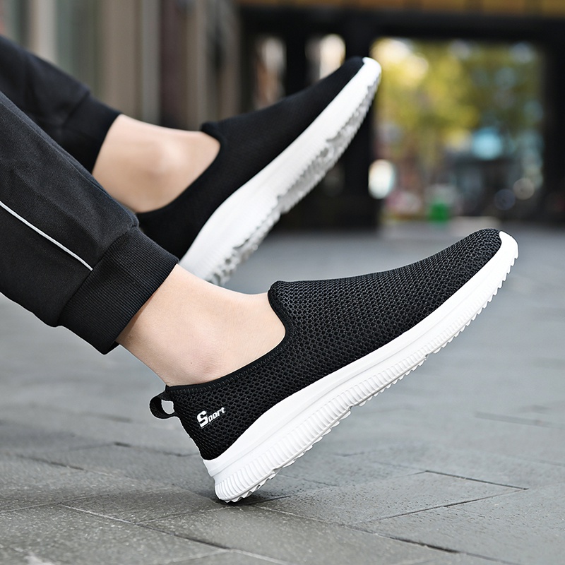 Giày Lười Nam Nữ Dạng Lưới Siêu Nhẹ Size 36-47